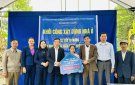 KHỞI CÔNG XÂY DỰNG NHÀ Ở CHO HỘ GIA ĐÌNH BÀ TRẦN THỊ THƯỜNG THÔN NGỌC THÁP, XÃ HOÀNG GIANG